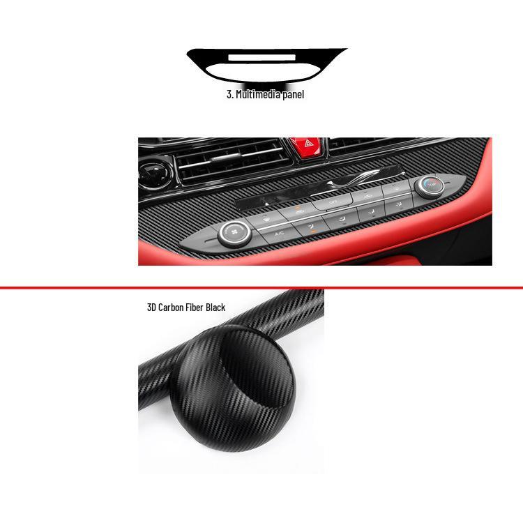Joyyear X4 Carbon Fiber Gear Shift & Console Decor Stickers