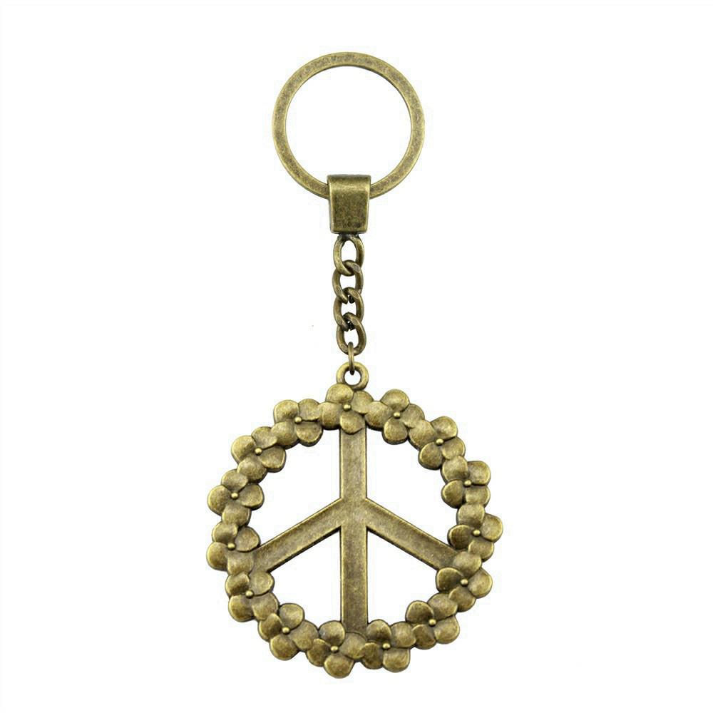 The Flower Of Life Keychain Craft Jewelry Victory Symbol Key Ring 30mm