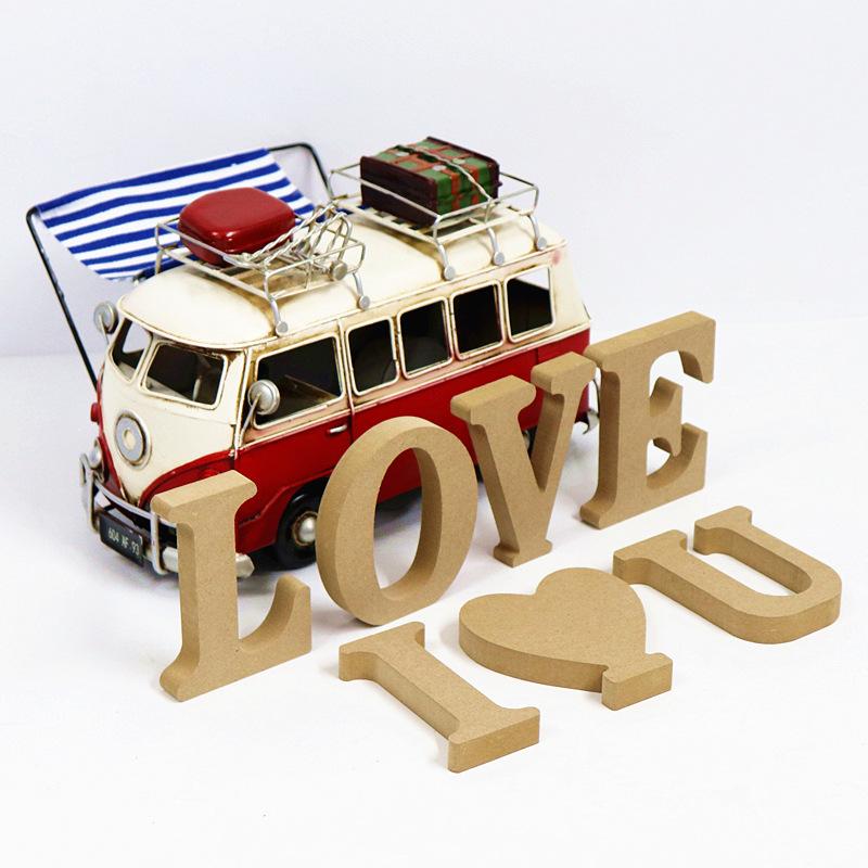 Collocation DIY Wooden Alphabet Letter Personalised Ornament Name Design for Wedding Birthday Party Home Decoration Craft Gift