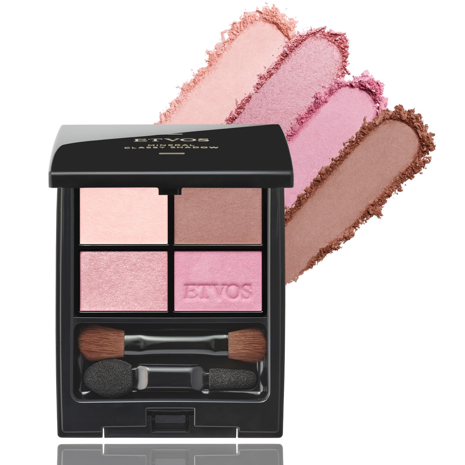 ETVOS Mineral Classy Shadow #Chiffon Pink (Eyeshadow for Sensitive Skin, Dullness, Dryness, Pearlescent Shine, Soap-Removing)