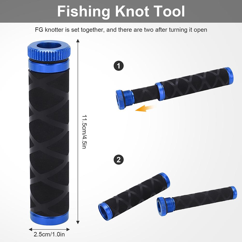 FG GT Knot Puller Tool Fishing Knot Puller Tool EVA Fishing Line Pull Drag Knotting Device Spooling Knotting Device for Saltwate