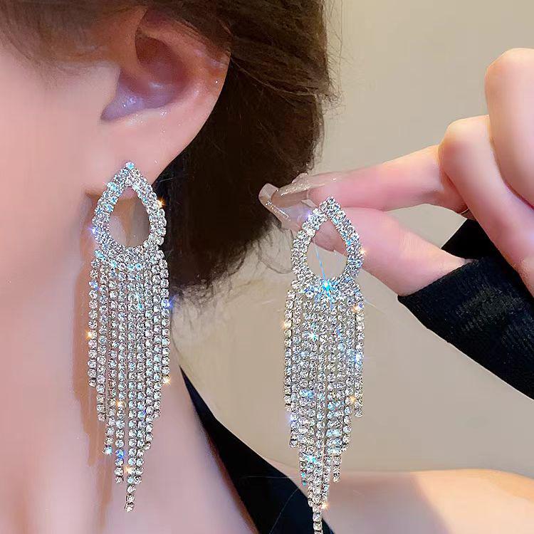 S925 Silver Tassel Earrings - 2025 Light Luxury, High-End Design for Women