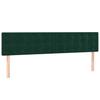 Box Spring Bed with Mattress Dark Green 180x200 cm Velvet
