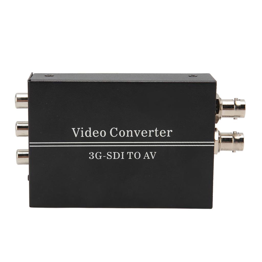 3G SDI to AV Converter Lossless SD HD 3G SDI to RCA Adapter with SDI Signal Loopout for TV Monitor