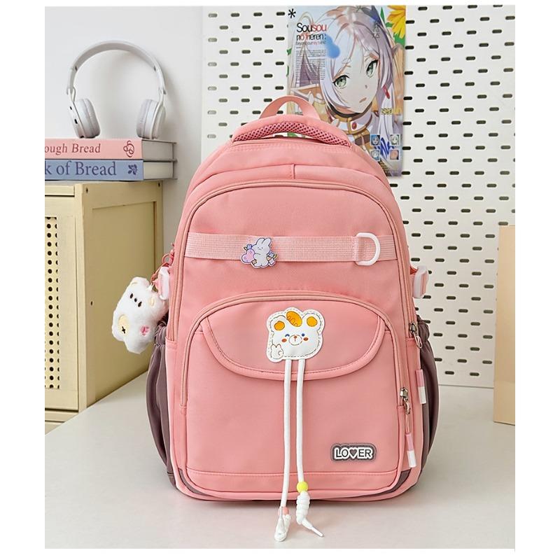 New Junior and Senior High School Students' New Lightweight and Lovely High Value and Large Capacity Multifunctional Backpack with Contrasting Colors.