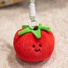 Fruit Plush Toy Backpack Ornament: Persimmon, Apple, Pear, Lemon, Tomato, Pumpkin Doll for Girls