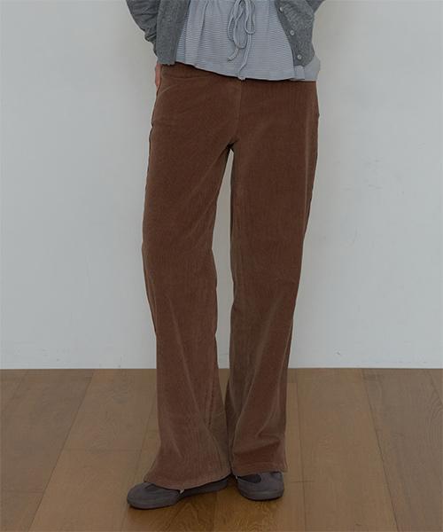 Diaeni Slit Corduroy Pants