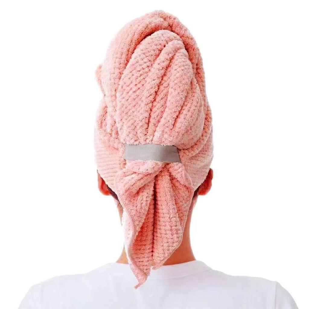 Absorbent Quick-drying Hat With Tie Towel