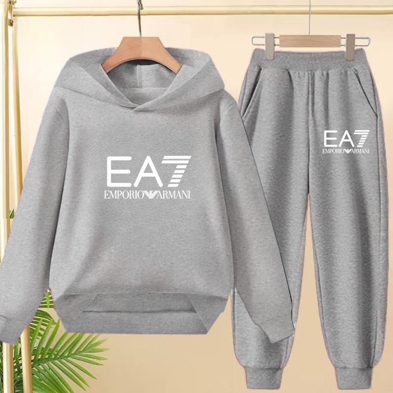 Kids Autumn Winter Hoodie Letter Print Clothing Casual Top+Trousers 2PBoy Girl 3-12Yrs Child Gift Brand Sports Coat Jogging Set