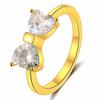 Women Crystal-like Stereoscopic Zircon Ring Finger Ring Ornament Gift