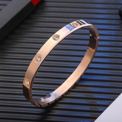 Inlaid with Zircon Women's Ins High-end,Jewelry Bracelet Air-powered Versatile Light Luxury