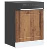 Dishwasher Panel  Porto  In Vintage Wood Look 60 X 1.5 X 57 Cm