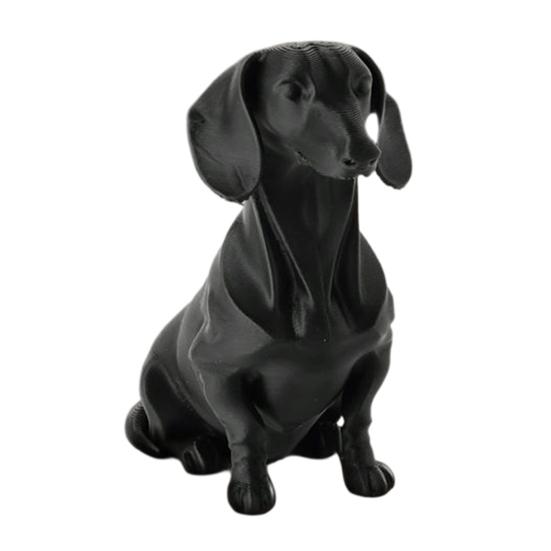 Dog Ornament, 3D Printed Movable Joint Dachshund Design Figure, Decorative Dog Sculpture for Home Office Decor Pet Lovers Collectors