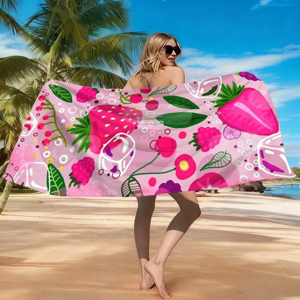 Summer Theme Beach Towel Quick-Drying Super Towel For Beach Pool Sport Yoga Gym Home Towel Gift For Friends Sand Free Towel