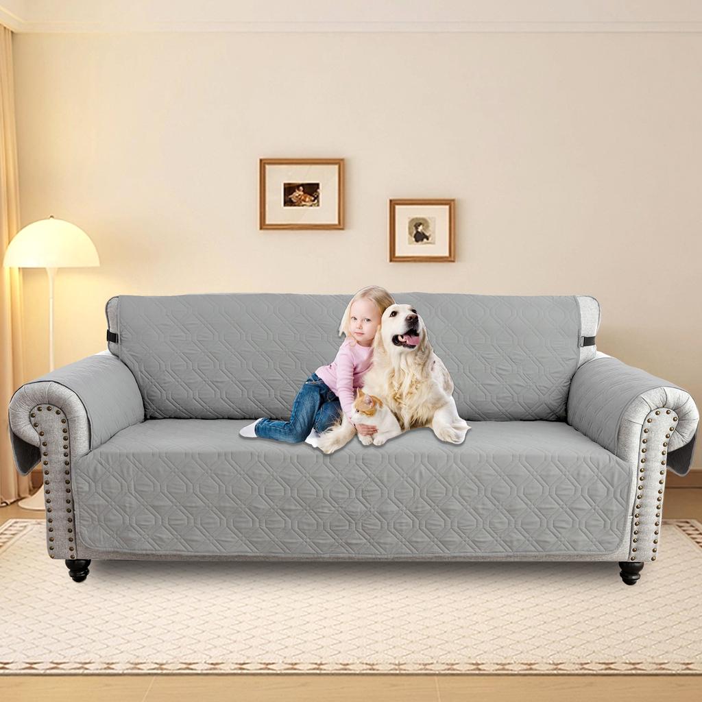 1/2/3/4 Seater  Elastic Strap Sofa Covers Waterproof Sofa Slipcovers  Non Slip Cover for Kids Pets Washable Sofa Protector