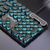 USB Kablet Mekanisk Følelse Gaming Tastatur for Stasjonær PC, Bærbar PC, Kontor - Unisex Punk Design