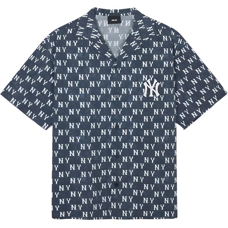New MLB New York Yankees SS24 Shirt Unisex Navy Blue 3AWSM0243-50NYS
