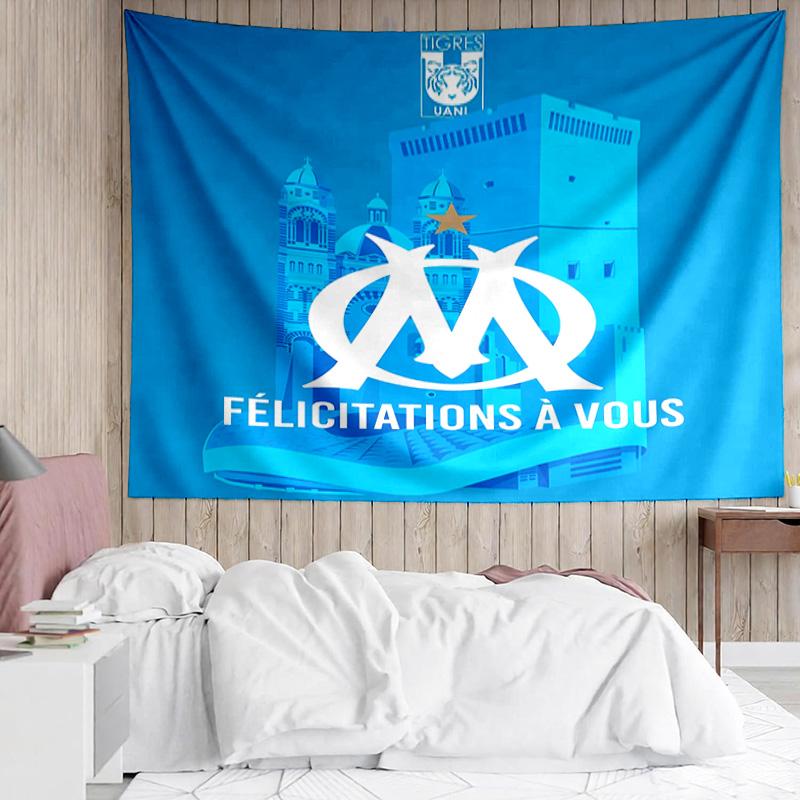 Marseille Wandteppich für Schlafzimmer Ästhetische Klassenzimmer-Wandteppiche Wandbehang für Wohnzimmer Studentenwohnheim Büro, Ideales Kreatives Geschenk