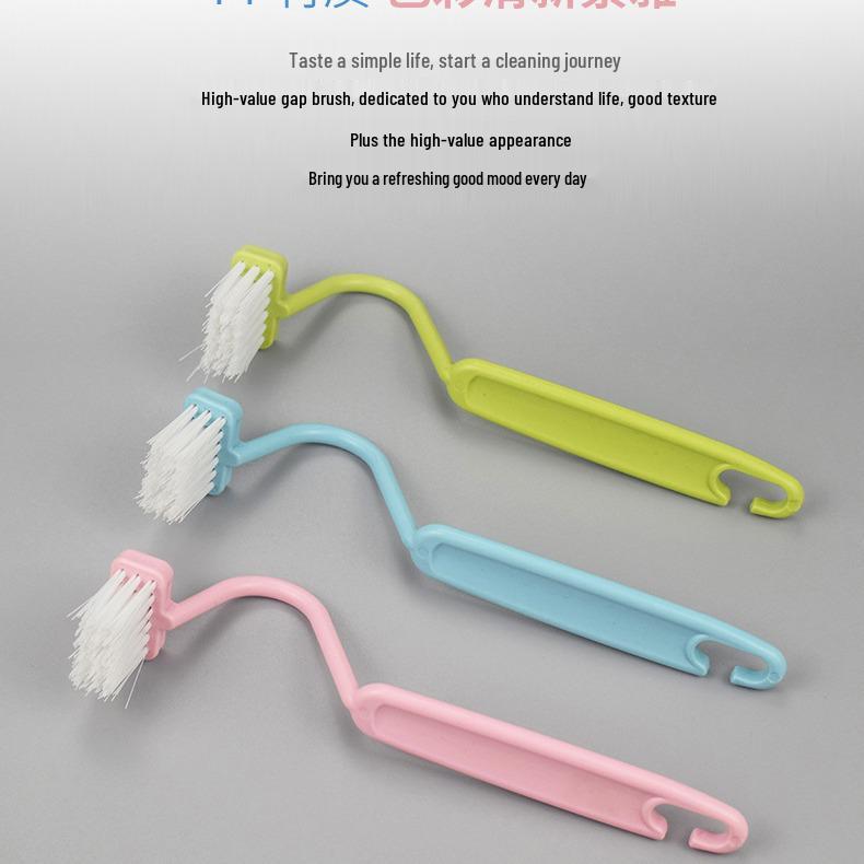 Japanese S-shaped Bent Toilet Brush for Dead Corner Cleaning