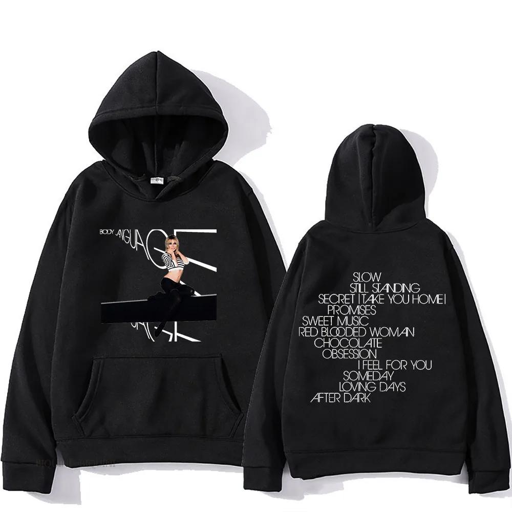 Tana tili kapyushonli uzun qisma Harajuku svitshoti grafik bosma flis kapyushonli kiyimlar Sudaderas kundalik puloverlar