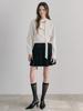 ETMON Double Pleats Skirt, Black