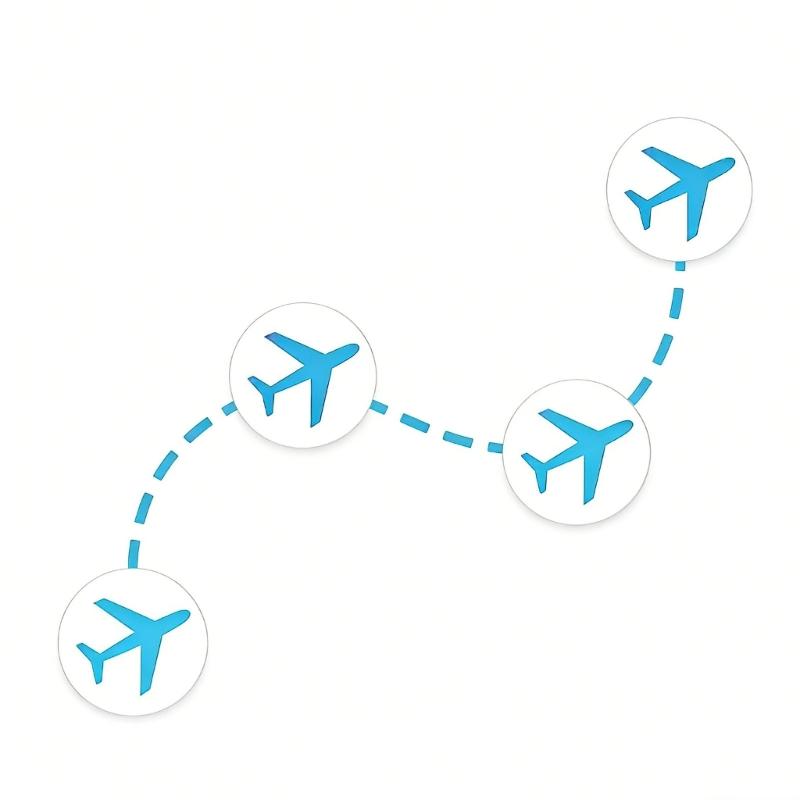 500 Piece Travel Airplanes Planning Sticker Labels In 5 Sheets For DIY Scrapbooking World Map Markers And Trip Planner