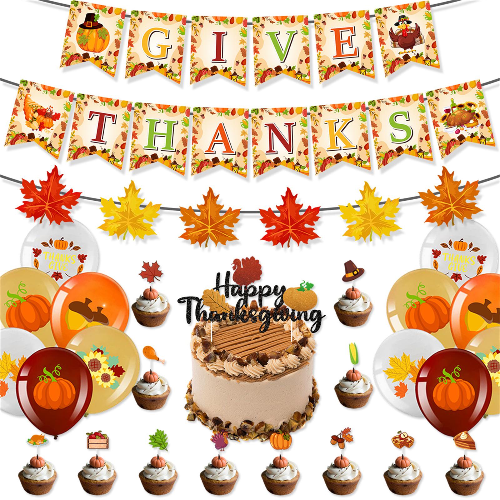 

Thanksgiving Themed Party Decoration Set One Size