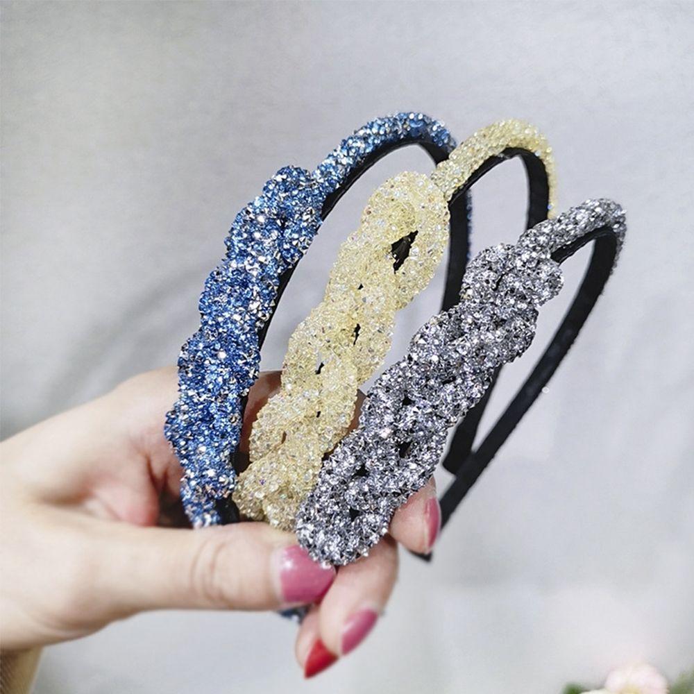 Handgefertigtes Süßes Haar-Accessoire Weben Kristall Mode Stirnband Haarband Haarreif Kopfschmuck