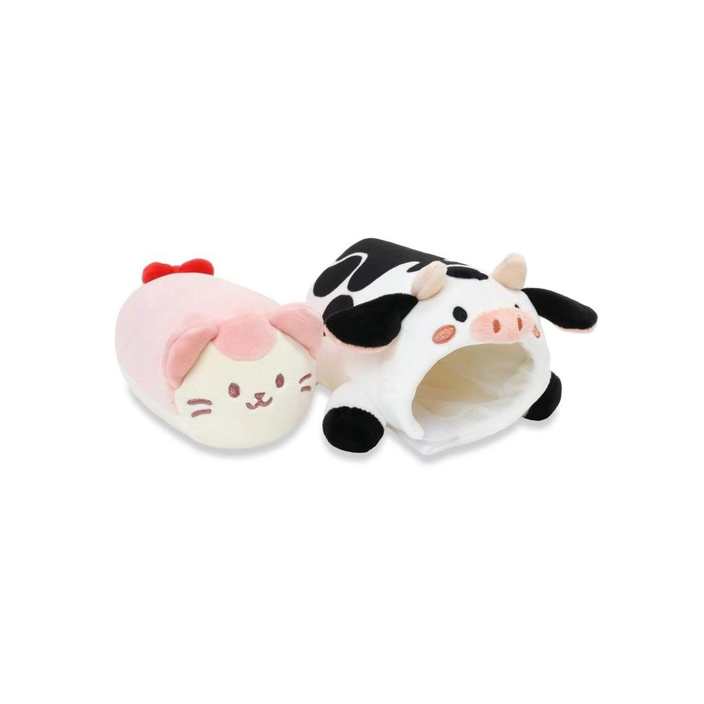 IRISRAIN ANIROLLZ Plush Toy, Small, Animal Form, Kitty Cow, 16x10x20cm, ANI-CT-PB8