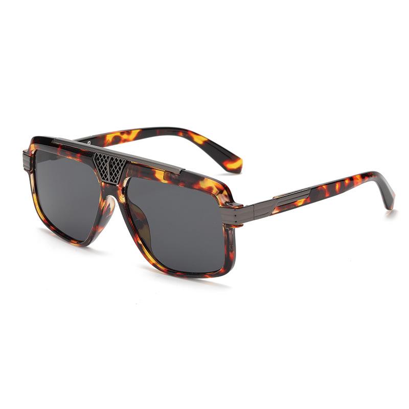 Fashion square sunglasses, new European and American square sunglasses, men's and women's retro UV-proof sunshades