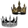 Hochzeitskrone Dekor Halloween Antik Retro König Cosplay Königlich Mittelalterlich Für Abschlussball Party Dekorationen Vintage Dekor Pu-Schaumstoff Krone