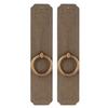 2pcs Antique Bronze Cabinet Door Knobs Rounded Edges Single Hole Door Pull  Cabinets