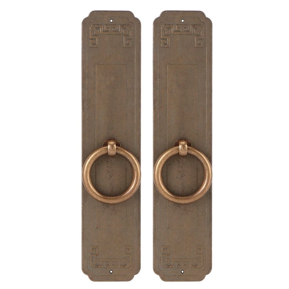 2pcs Rounded Edges Cabinet Door Knobs Antique Bronze Single Hole Door Pull Bookcases