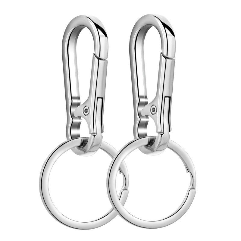 Metall Karabiner Clip Schlüsselanhänger Karabiner Form Schlüsselanhänger Schlüsselanhänger Ring Clip Halter Organizer für Zuhause Auto Schlüssel Schlüssel Finder Damen Herren