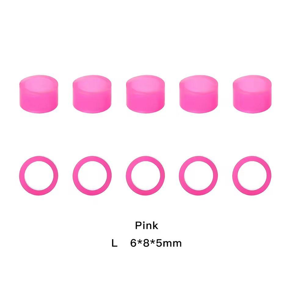 100Pcs/Box Dental Color Code Ring Silicone Identification Circle Orthodontic Instrument Dentistry Material Autoclavable
