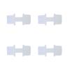 4pcs Convenient Nylon Screws Rust Resistant Bolts for Motorcycle License Plates