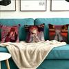 C-Chainsaw Man Makima Square Double-Sided printed Pillow Case Bedroom Bedside Pillow Sofa Cushion Cover