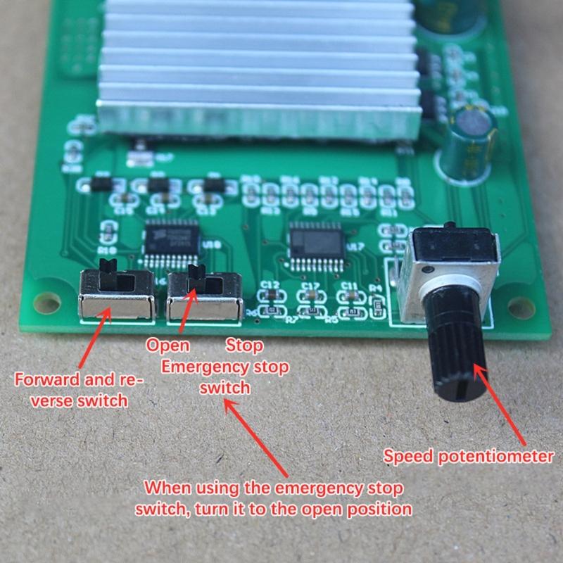 High Power 200W Direct current Brushless Motor Driver Board Adjustable Speed Potentiometer 6 20V 10A Security Module
