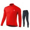 Autumn Cycling Suit Set  Pro Team Cycling Jersey 19D Bib Set MTB Uniform Bicycle Clothing Quick Dry Bike Clothes Mens Long Sleeves Wear
