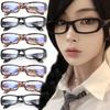 Vintage Style Little Black Square Frame Glasses Y2K Millennium Sweet Cool Spicy Girl Premium Feel Cosplay Pography Eyeglasses