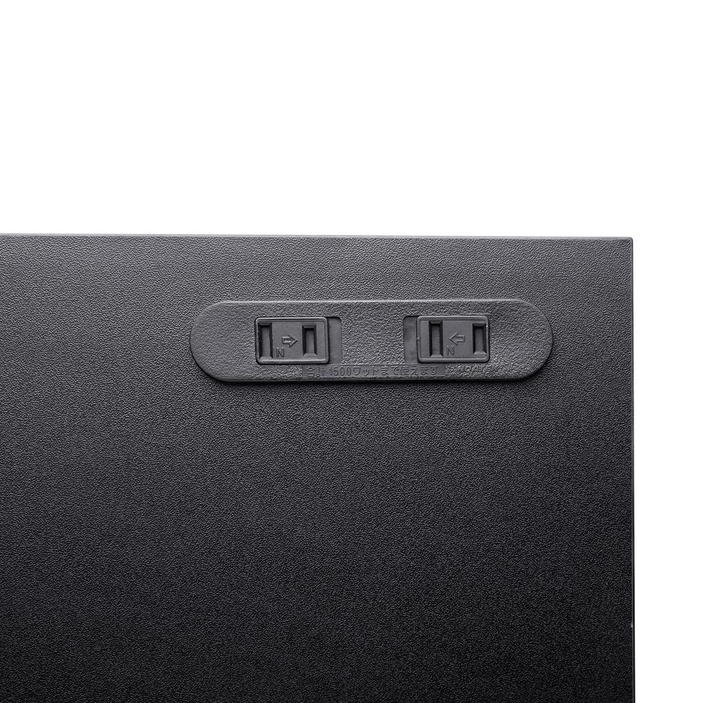 SANWA SUPPLY Monitor Stand with Outlet (W600, Black) MR-LC212BK