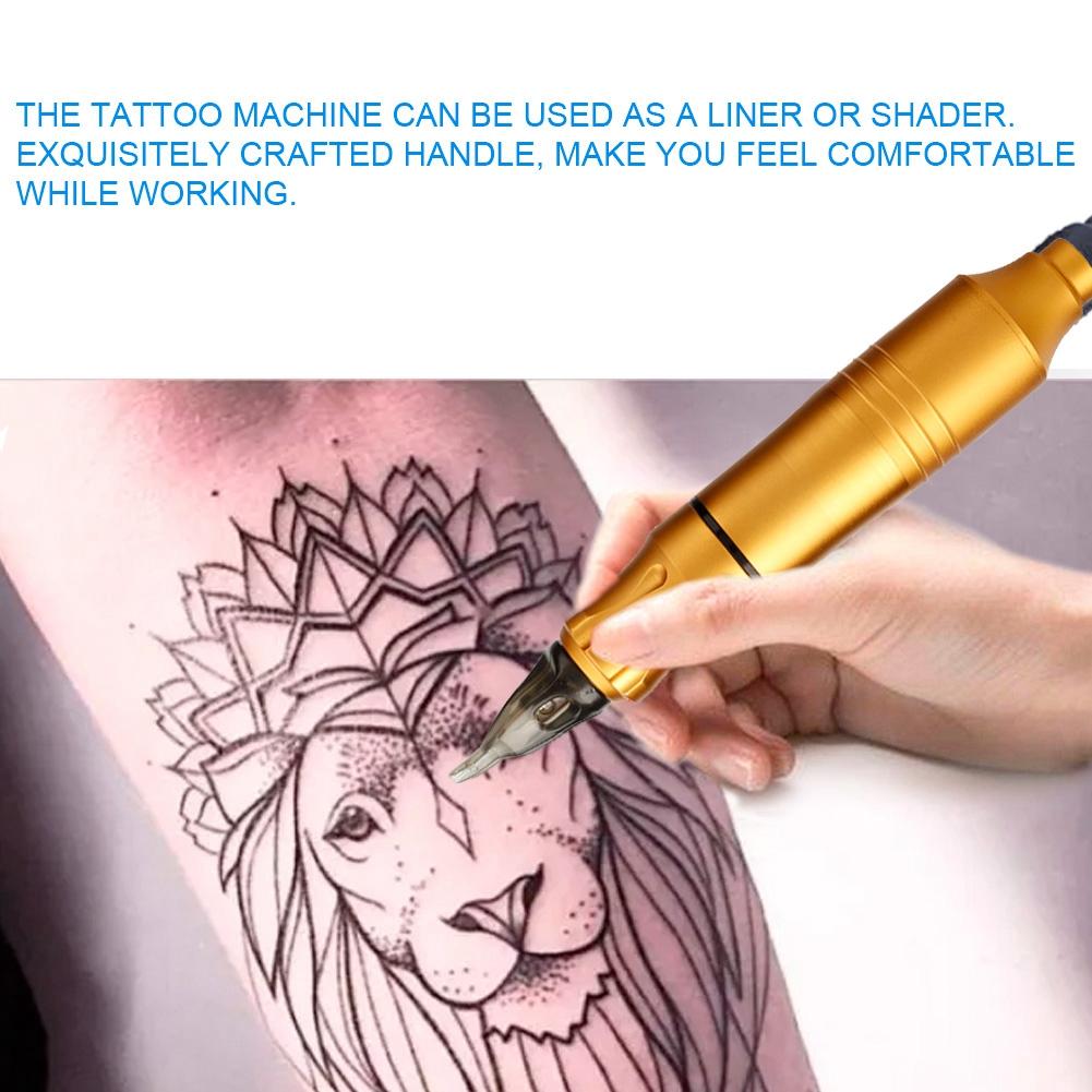 Tattoo Pen Tool Kit Tattoo Machine Liner Shader Ink Tattoo Needle Accessories Set (Gold )