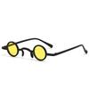 Vintage Rock Punk Man Sunglasses Classic Small Round Sunglasses Women Wide Bridge Metal Frame Black Lens Eyewear Driving 2023