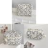 Cotton Floral Travel Makeup Bag With Large Capacity For Daily Use