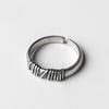 Retro Twine Thread Ring For Men Women Silver Color Punk Gothic Open Ring Unisex Accessories Handmade Designer Jewelry Lover Gift
