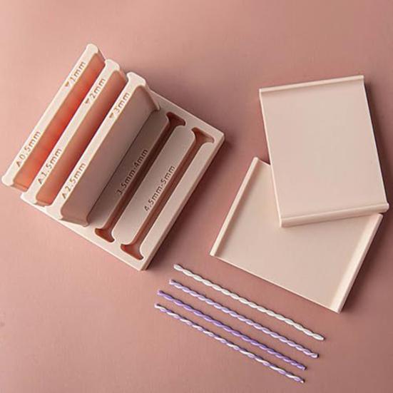 Polymer Clay Roller Tool Set Thickness Clay Rolling Guide Making Smooth Clay Crafting Tool for Jewelry Pottery Crafting