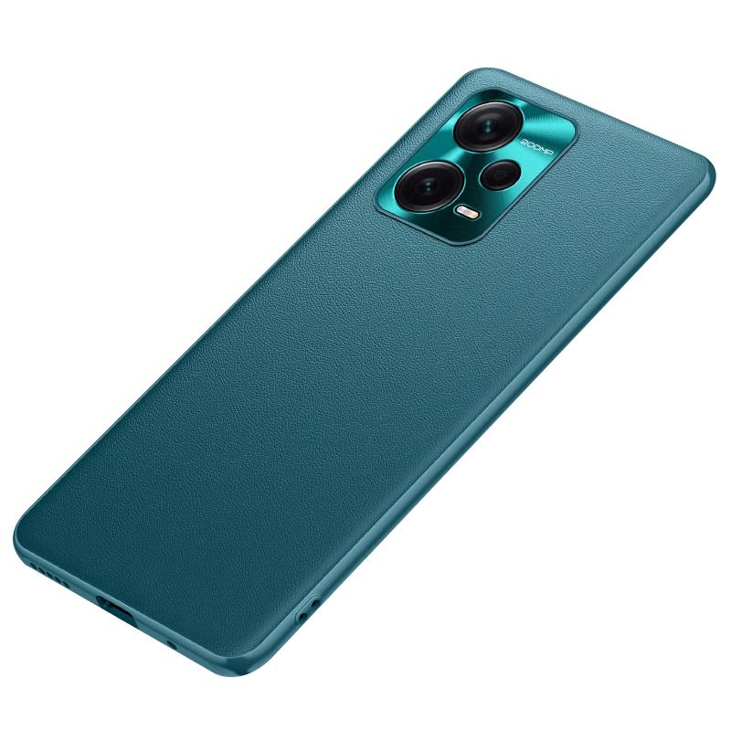 

For Xiaomi Redmi Note 12 Pro+ 5G Shockproof PU Leather Coated TPU+PC Hybrid Case Protective Phone Cover Green