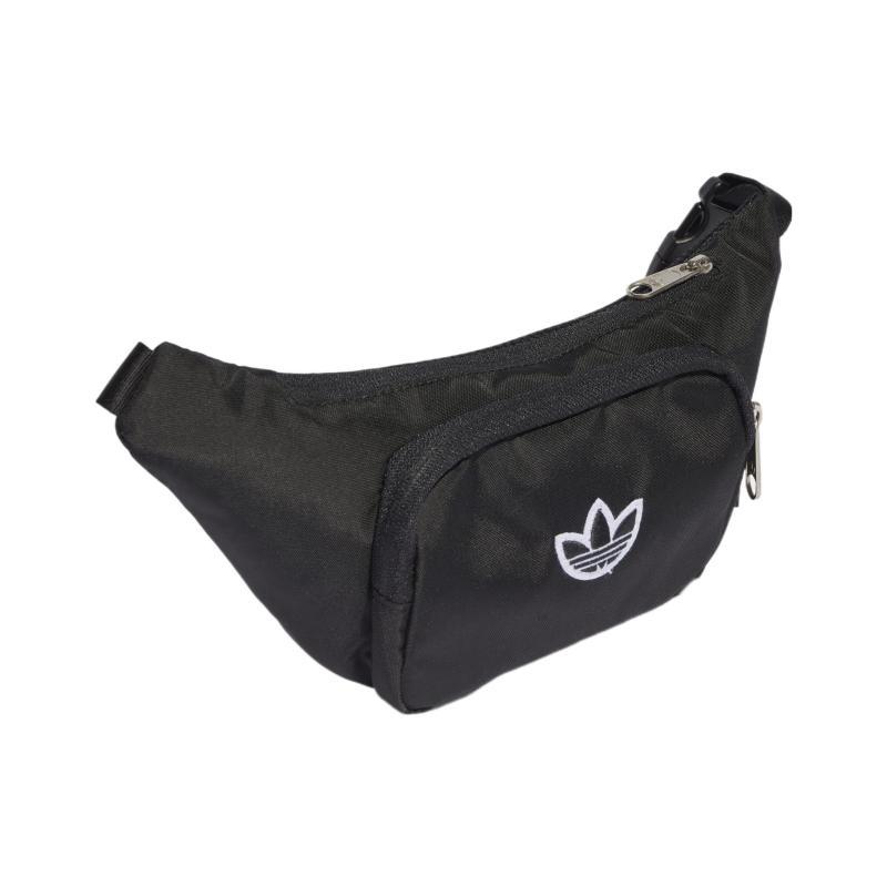 Adidas Originals Recycled Nylon Crossbody Bag, Fanny Pack Regular Unisex Black Adidas IJ5007