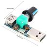 5W 4-12V Fan Speed Controller Stepless Adjustment Adjustable USB Fan Volume Controller Stepless Governor Module