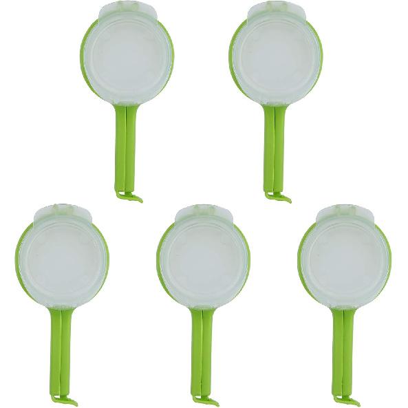 Bag Clips for Food, 5Pcs Reuseable Plastic Food Storage Sealing Clip with Pour Spouts for Food Kitchen Tools, Kitchen Chip Bag Clips